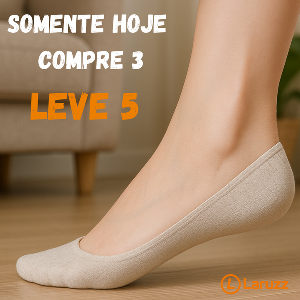 Meias Invisíveis Ortopédicas ConfortLife® -  [SOMENTE HOJE COMPRE 3 LEVE 5]